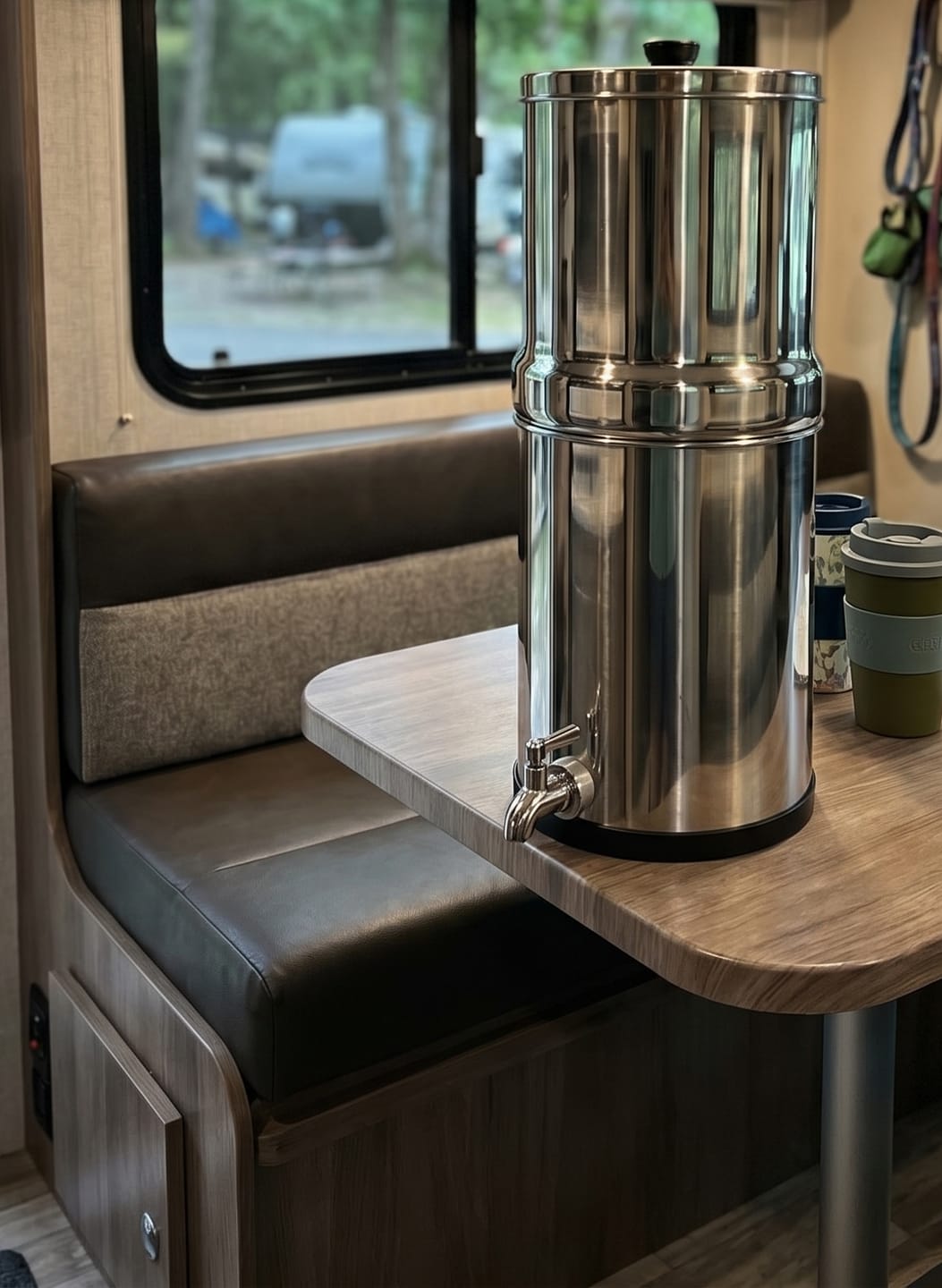 Customer photo review of Big Flow2 Gravity Water Filter System Stainless Steel Countertop 8.5L