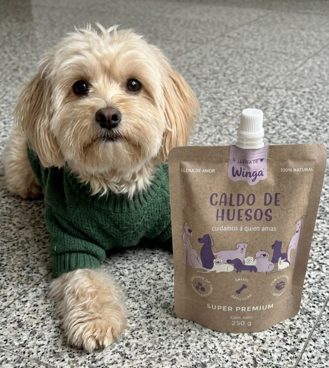 Customer photo review of Caldo de Huesos Perros