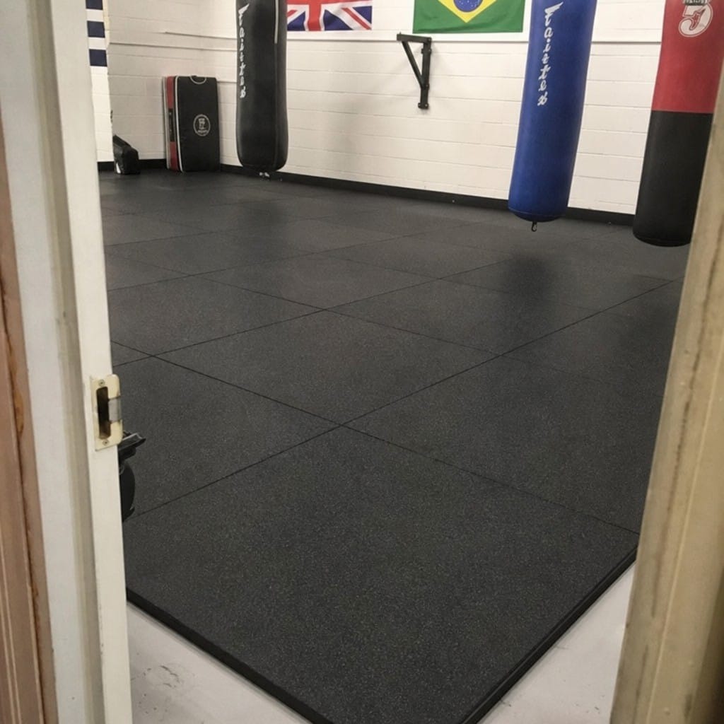 Customer photo review of 20mm Rubber Gym Tiles UK | 1m² Interlocking | 400kg Drop Rated