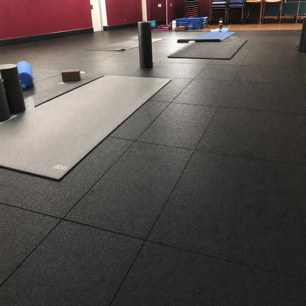 Customer photo review of Interlocking Gym Tiles UK | 17mm Rubber Gym Mats | 80kg Drop Rated