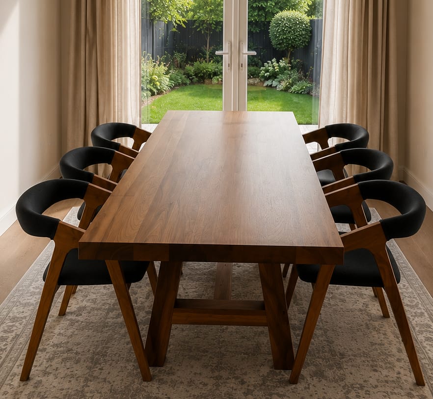 Customer photo review of Julia Walnut Dining Chair