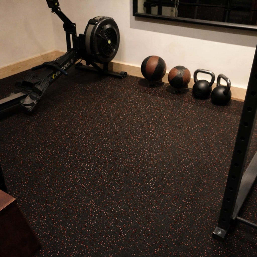 Customer photo review of Rubber Gym Roll UK | Heavy-Duty Crumb Flooring Roll 10m