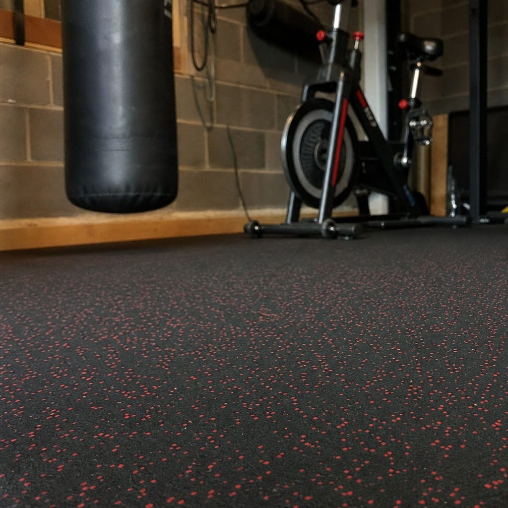 Customer photo review of Heavy-Duty Rubber Gym Flooring Rolls UK | Commercial Grade | Full 10m Roll