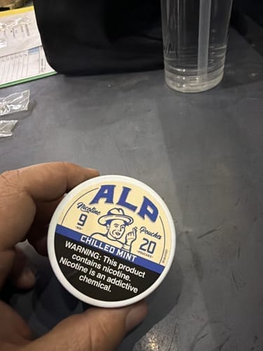 Customer photo review of Chilled Mint Nicotine Pouches