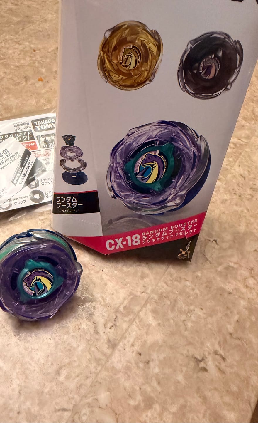 Customer photo review of [Pre-Order] Takara Tomy Beyblade X CX-18 Full Set BrachioWhip OW5-70Nr