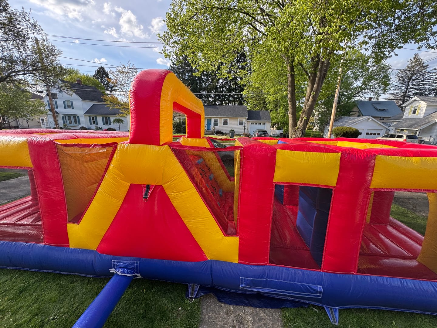 Customer photo review of Fun House Obstacle Course Cost To Rent Inflatable Obstacle Course Bouncy Assault Course Near Me