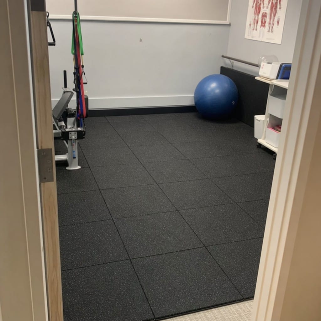 Customer photo review of 30mm Acoustic Rubber Gym Tiles | Soundproof Gym Flooring | 75 dB Noise Reduction | 200kg+ Drop Rated | EN 13893 Certified