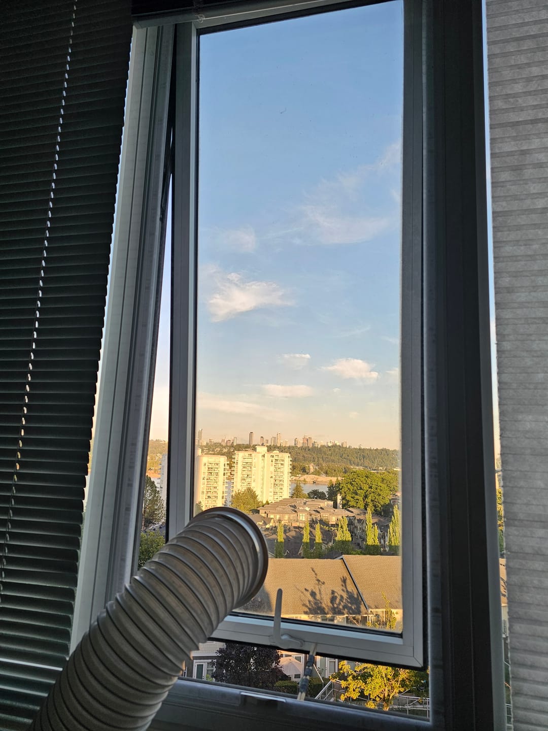 Customer photo review of Custom Portable AC Vent Kit for Awning & Basement Windows