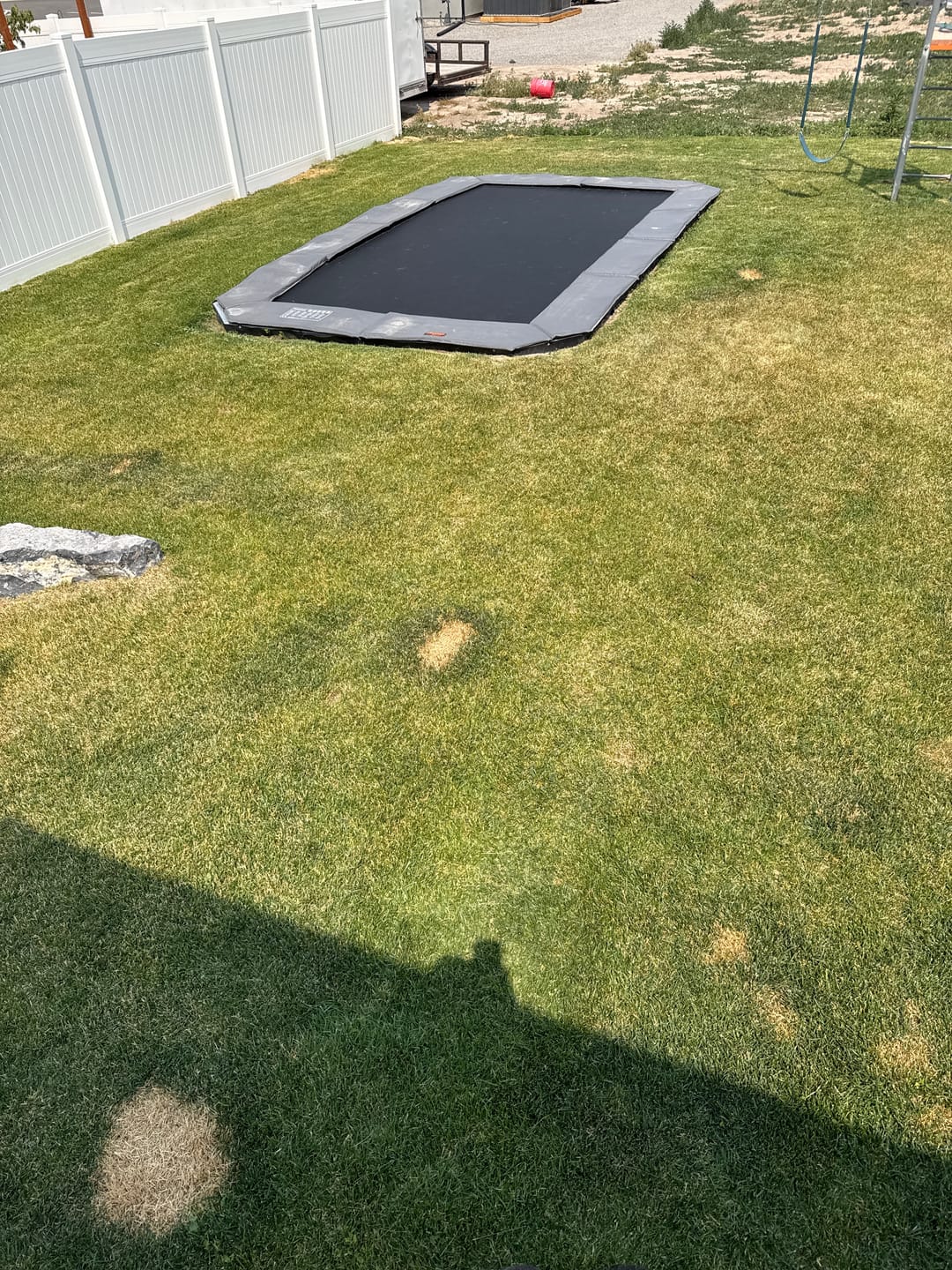 Customer photo review of Summer Bundle! 10'x17' Rectangle Pro-Line In-ground Trampoline + LED Lights + Cover