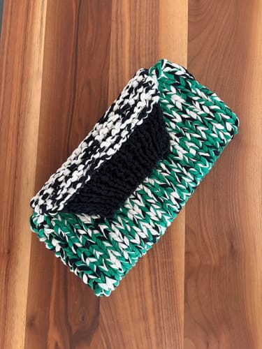 Customer photo review of KNOT CLUTCH – DIGITAL PATTERN