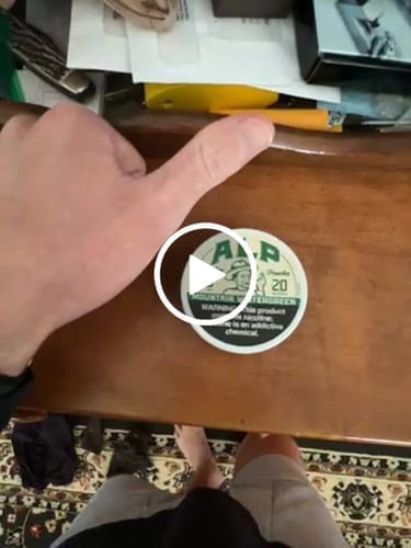 Customer photo review of Mountain Wintergreen Nicotine Pouches