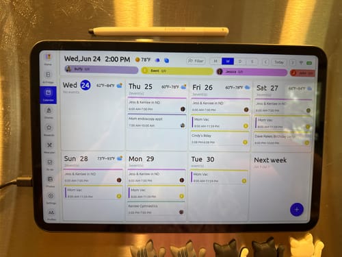 Customer photo review of Everblog 13.4" FridgeCal™ Calendar