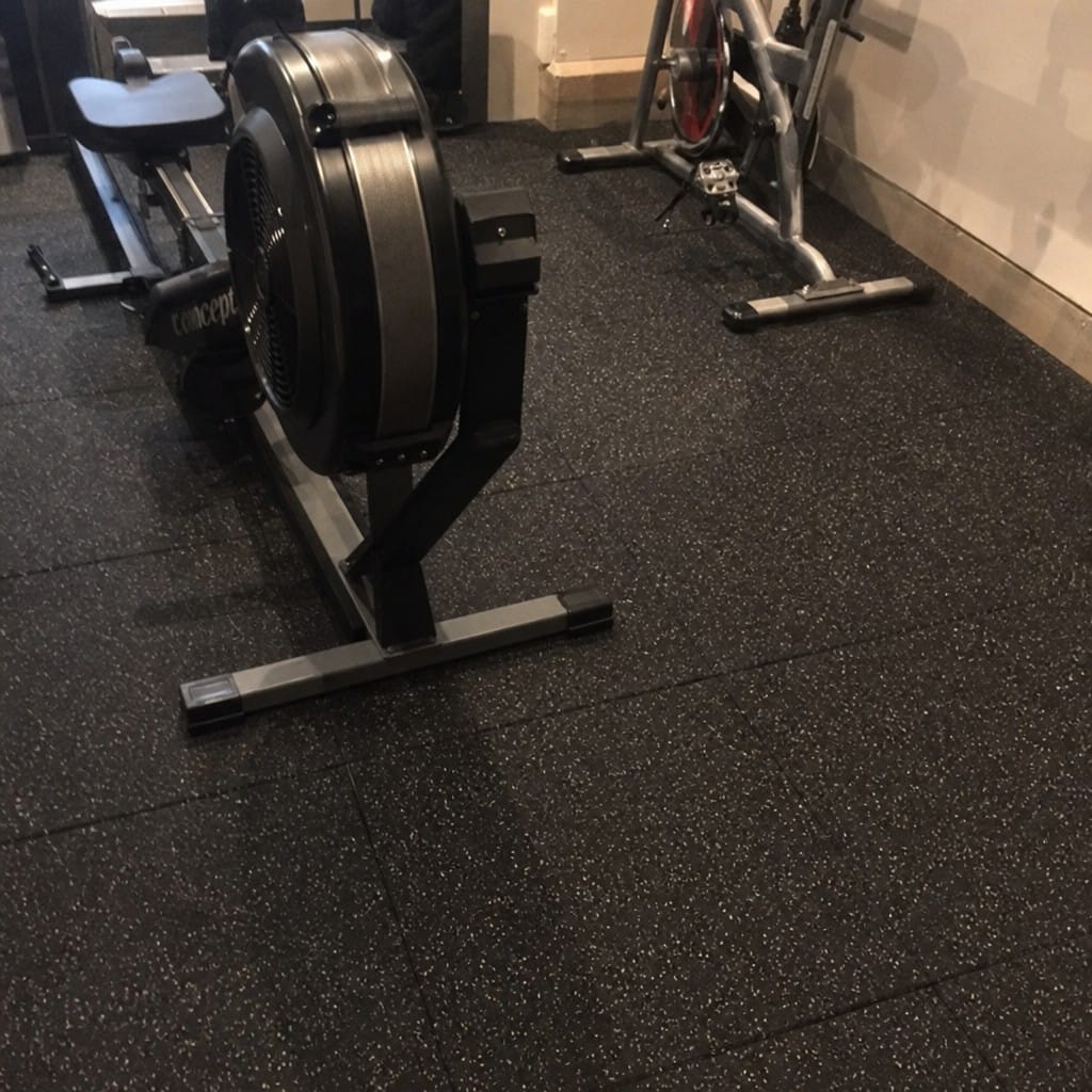Customer photo review of 30mm Acoustic Rubber Gym Tiles | Soundproof Gym Flooring | 75 dB Noise Reduction | 200kg+ Drop Rated | EN 13893 Certified