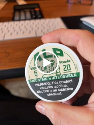 Customer photo review of Mountain Wintergreen Nicotine Pouches