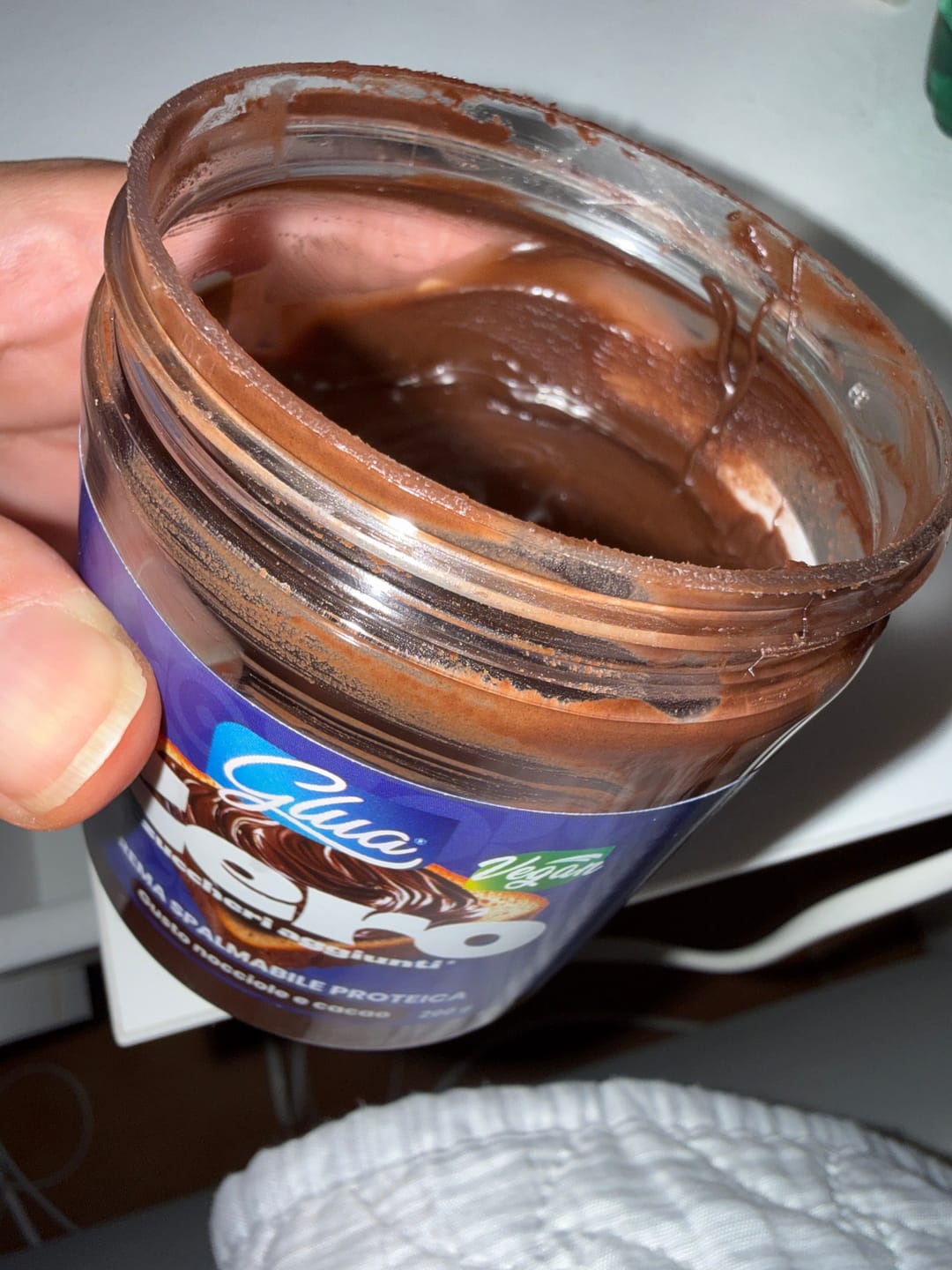 Customer photo review of Crema proteica alla nocciola e cacao