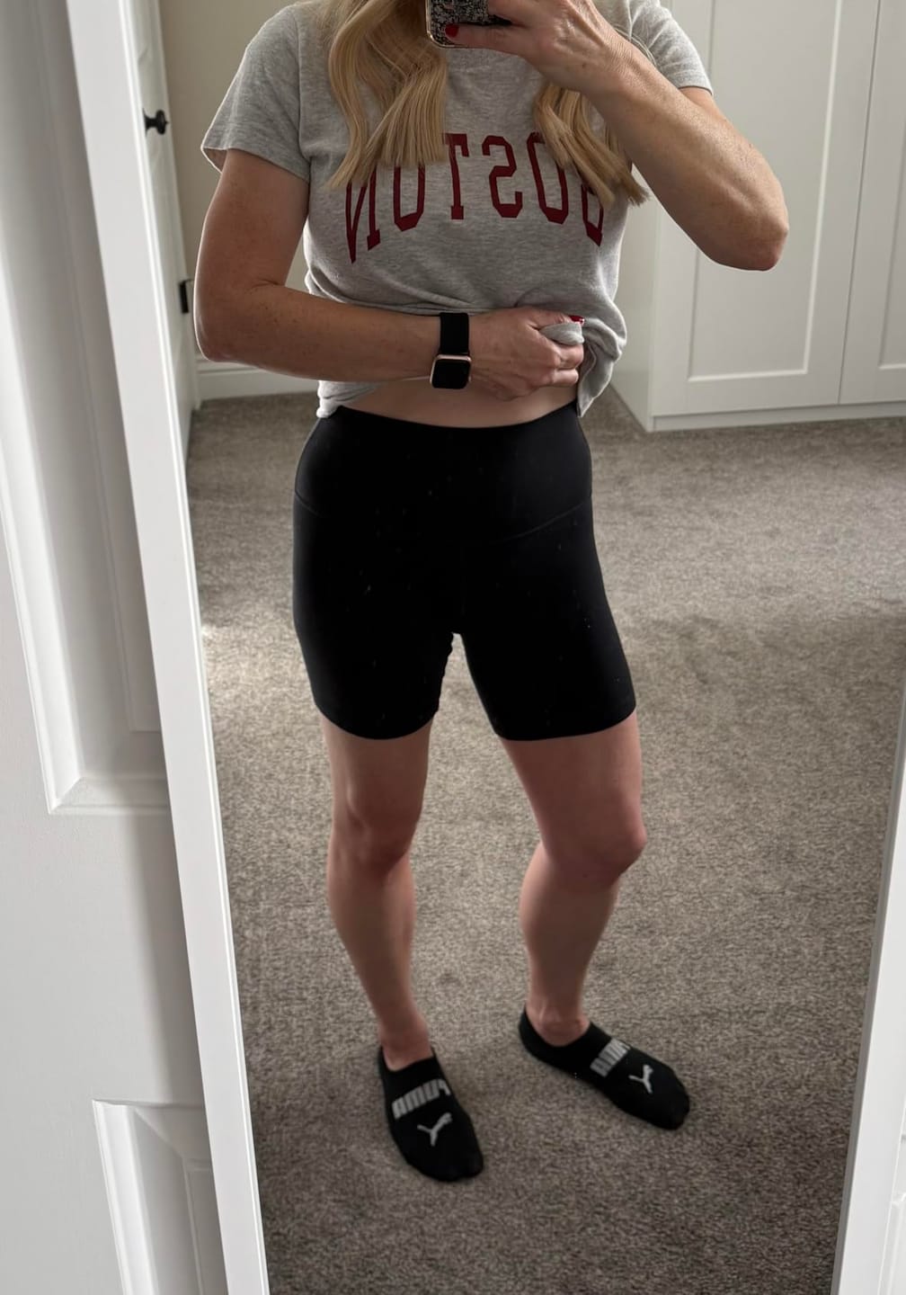 Customer photo review of Silix "No-Squeeze" Jelly-Grip 5" Sculpting Shorts (Tummy Smoothing & Anti-Chafe)