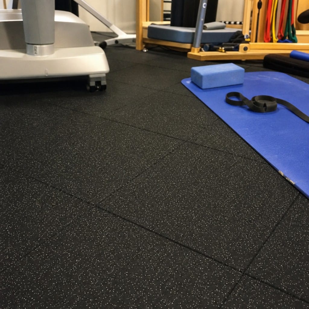 Customer photo review of 30mm Acoustic Rubber Gym Tiles | Soundproof Gym Flooring | 75 dB Noise Reduction | 200kg+ Drop Rated | EN 13893 Certified