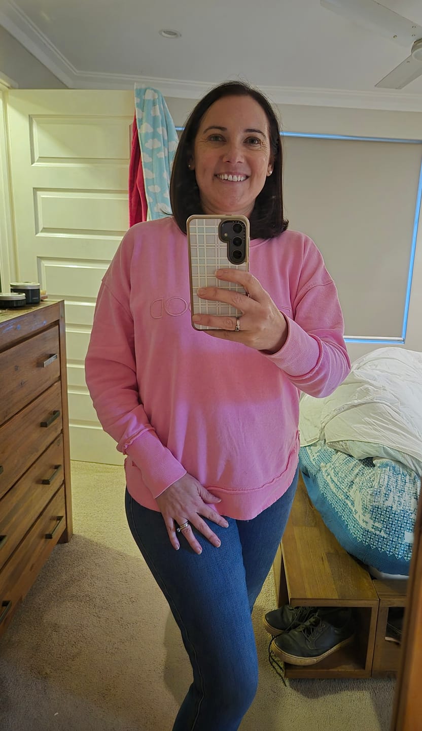 Customer photo review of Simplified Crew in Bubblegum Pink - Foxwood