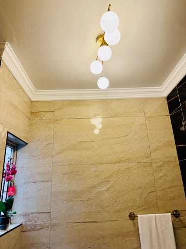 Customer photo review of Marcello Metal Ceiling Light Satin Brass