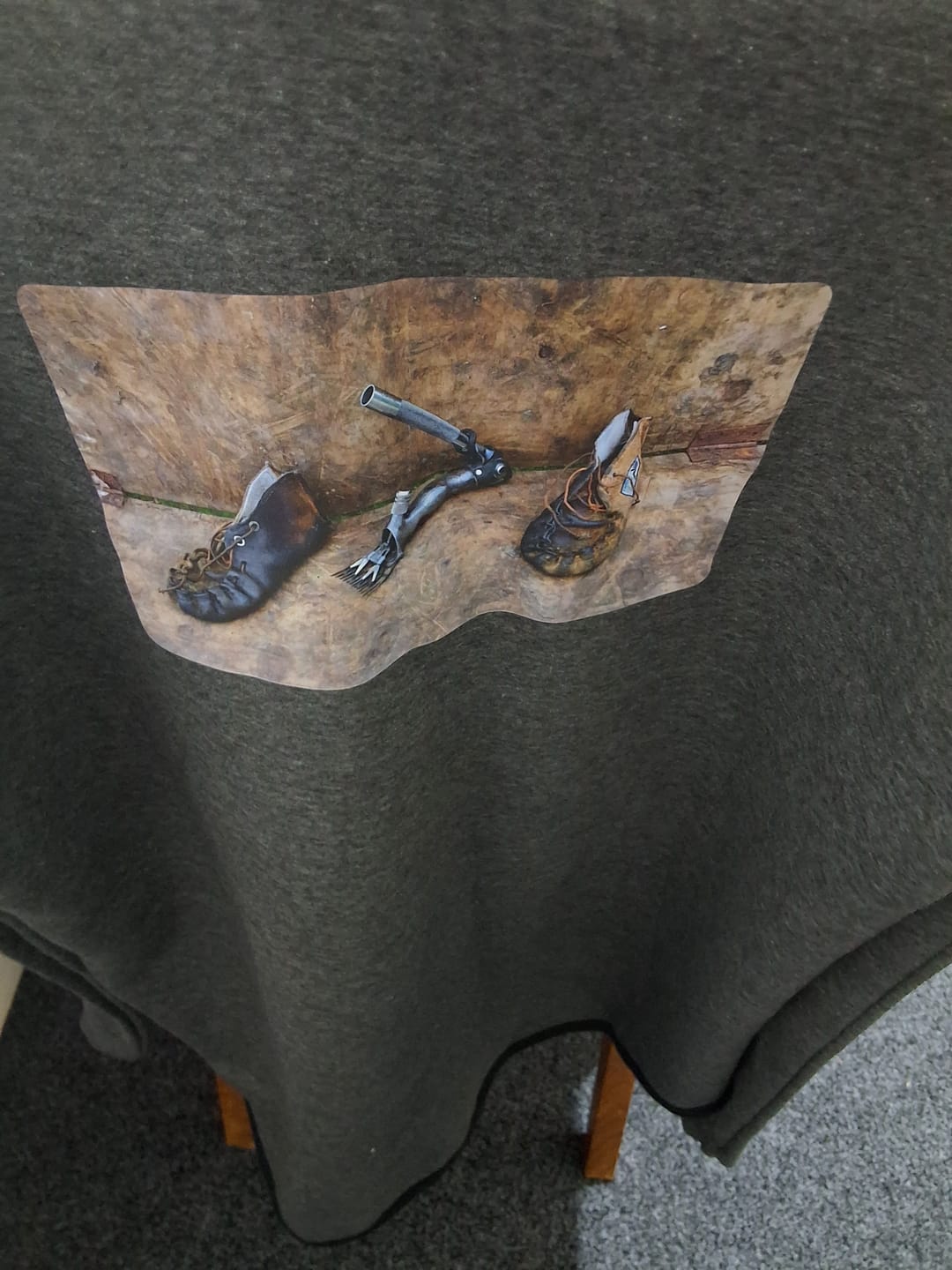 Customer photo review of Charcoal Grey | Half Zip Long Tail Hoody
