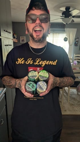 Customer photo review of Spearmint Nicotine Pouches