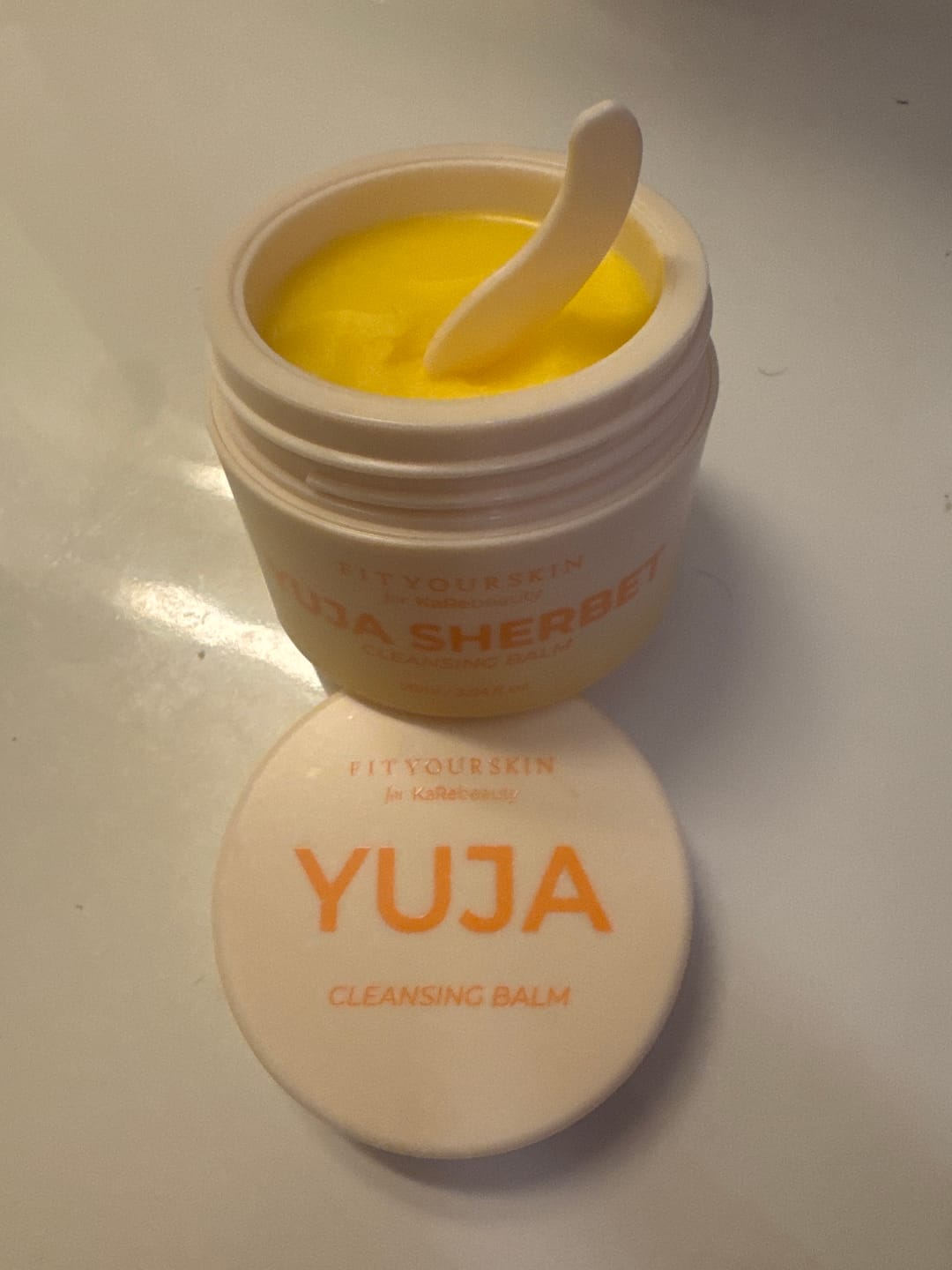 Customer photo review of FitYourSkinxKaRebeauty Yuja Sherbet Cleansing Balm (90ml) - Oljerens