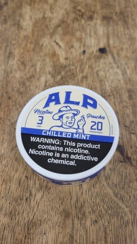 Customer photo review of Chilled Mint Nicotine Pouches