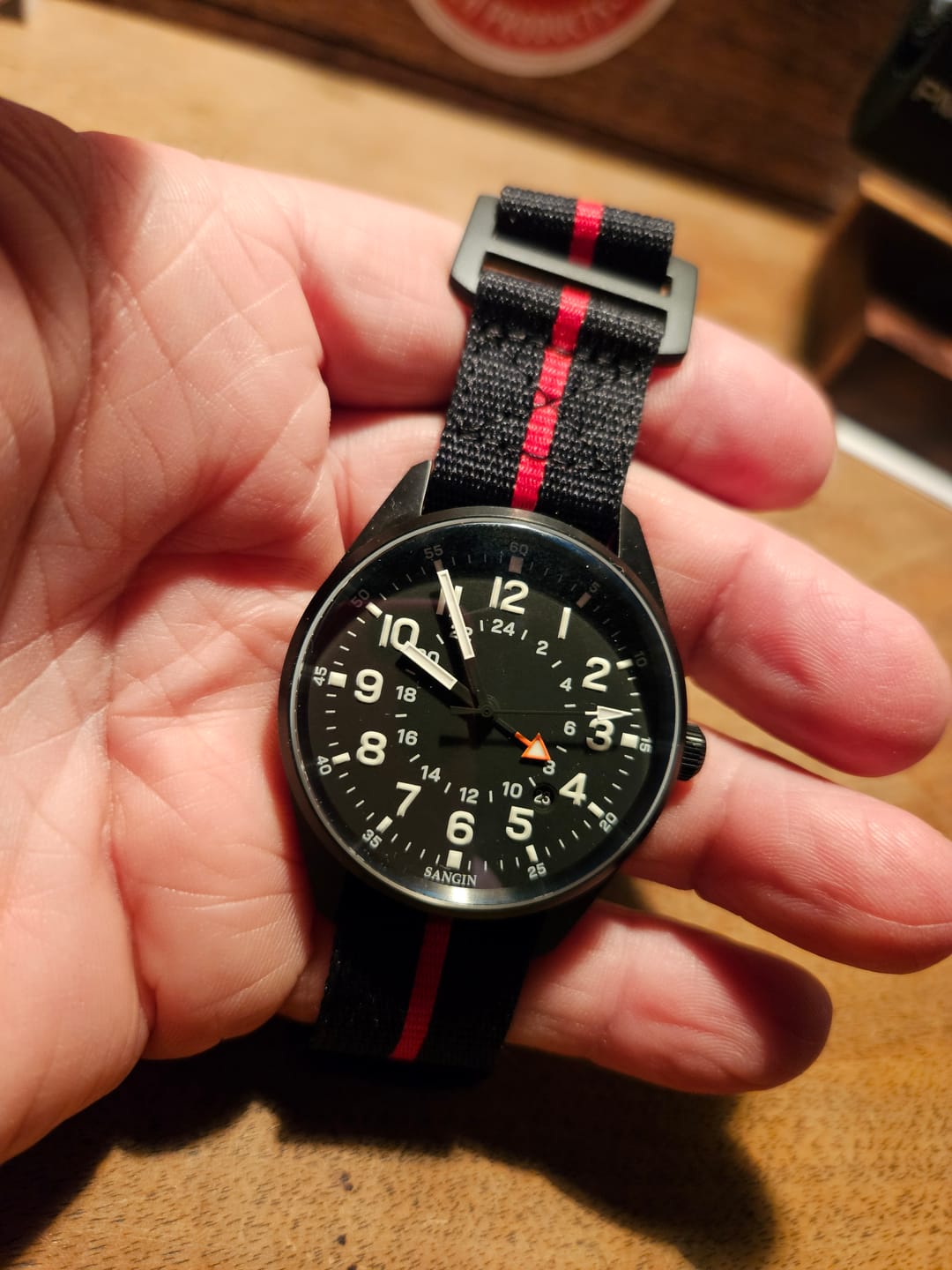 Customer photo review of Glomar Explorer - Hook & Loop Strap Striped