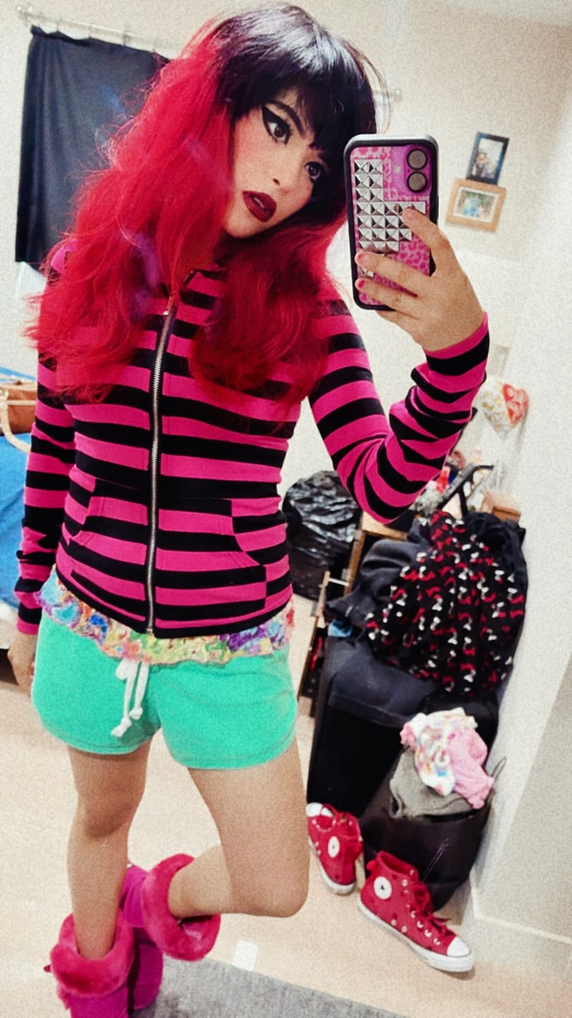 Customer photo review of Eclipse Zip Up - Pink
