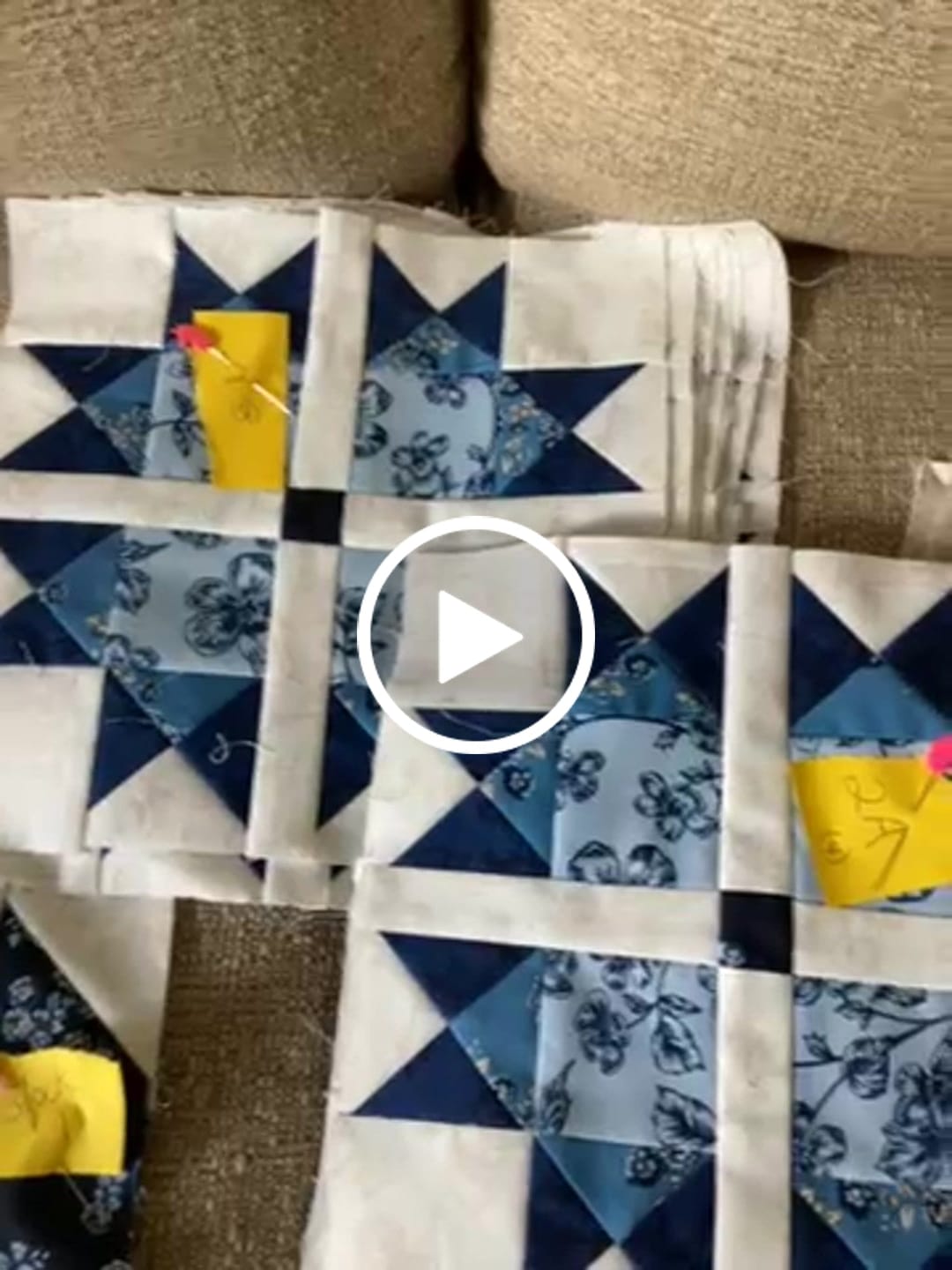 Customer video review of Beginner Block Of The Month - Petal Path Sunshine Blooms (54.5" x 68")