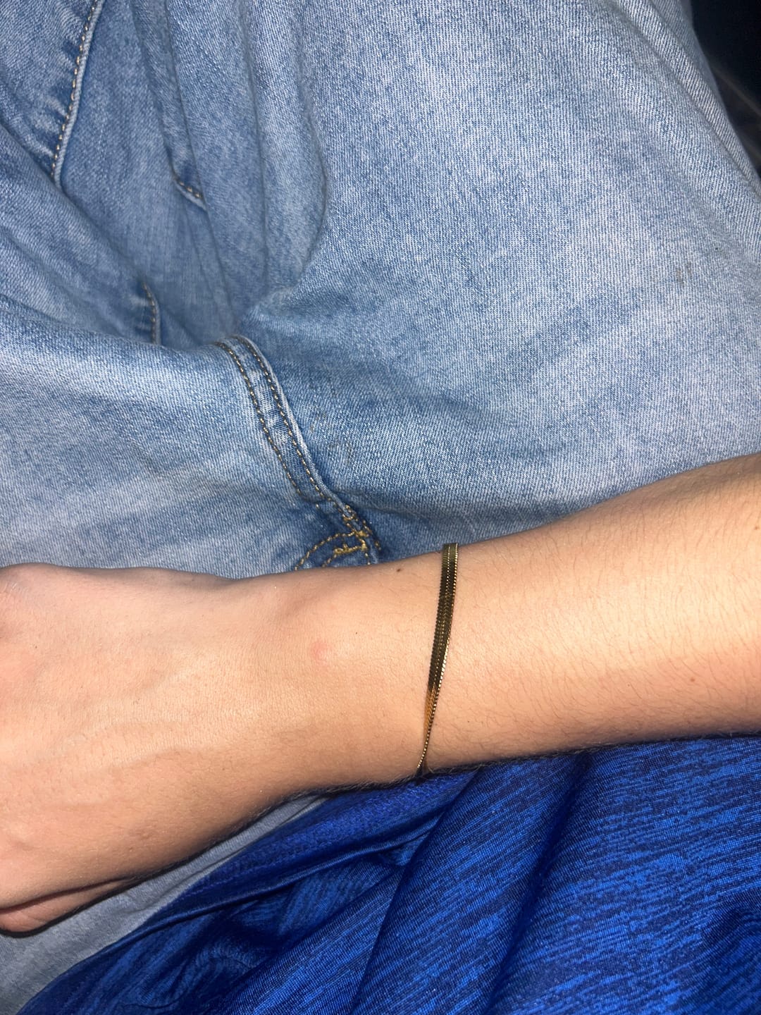 Customer photo review of Angelica® Stainless Steel Herringbone Bracelet (Bundle)
