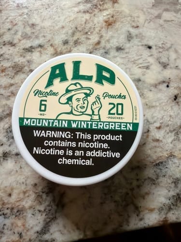 Customer photo review of Mountain Wintergreen Nicotine Pouches