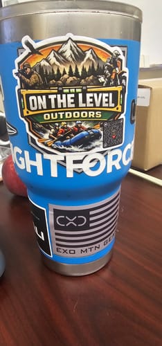 Customer photo review of 150 Custom 3" Laminated Vinyl Stickers