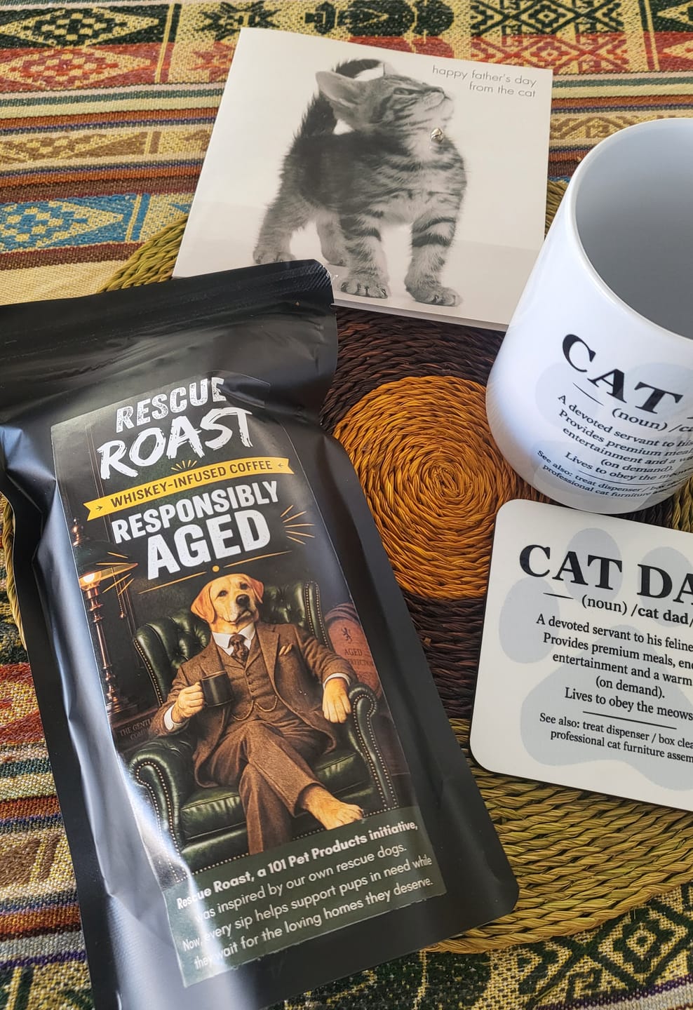 Customer photo review of 🐾🥃 THE ULTIMATE CAT DAD FATHER'S DAY WHISKEY INFUSED GIFT SET 🥃🐾