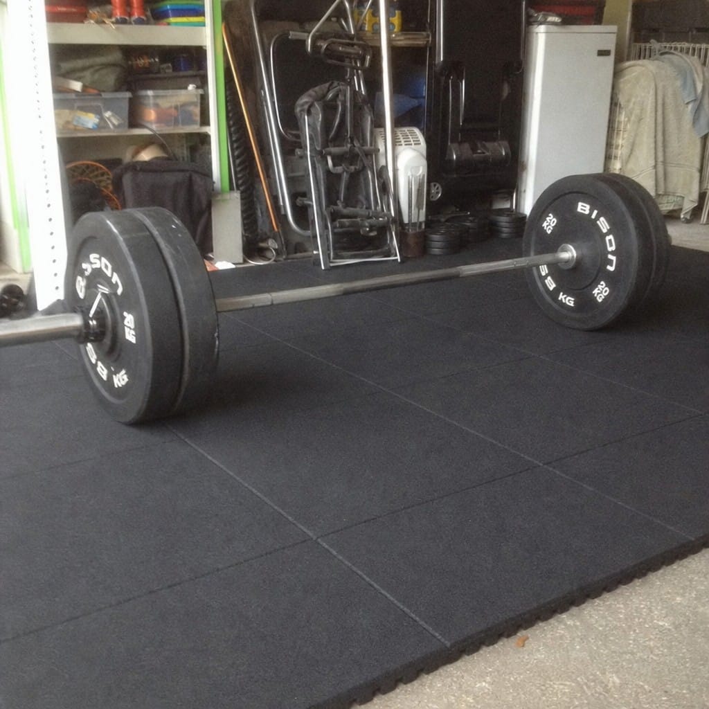 Customer photo review of 30mm Rubber Gym Tiles | Olympic Lifting & CrossFit | 200kg+ Drop Rated