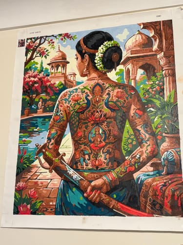 Customer photo review of Indian Peacock Tattoo Palace