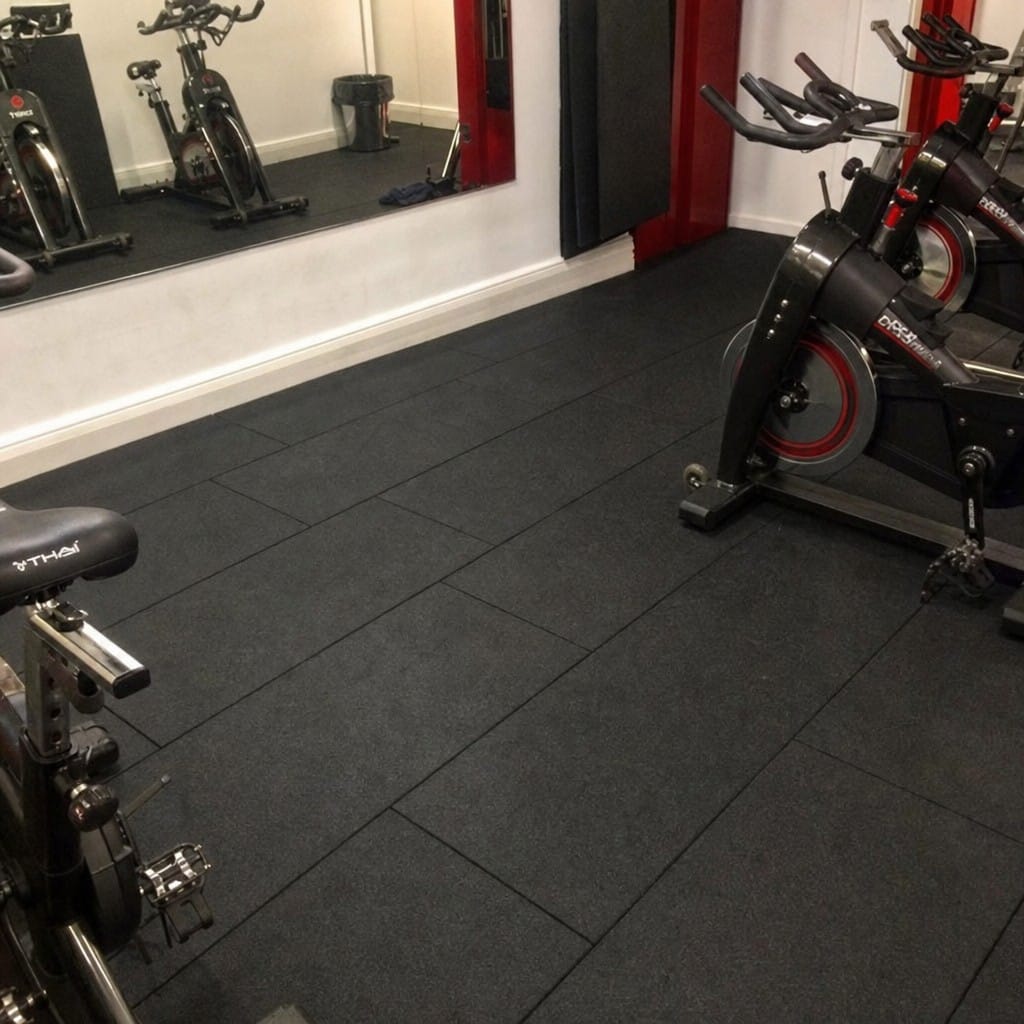 Customer photo review of TitanForce Pro 20mm Rubber Gym Flooring Tiles 100x50cm | Precision Moulded | UK Stock
