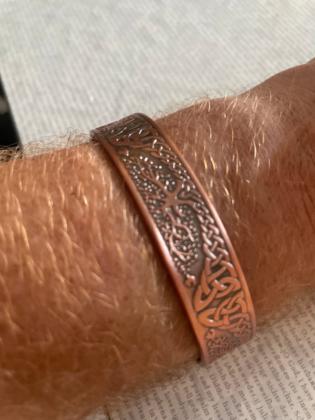 Customer photo review of Buddha Stones, Glücksbaum des Lebens, Balance, magnetisch, verstellbar, Armreif