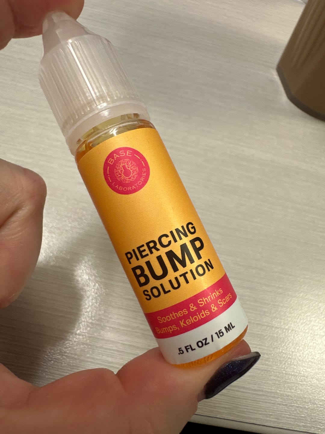 Customer photo review of Piercing Bump Emergency Trio
