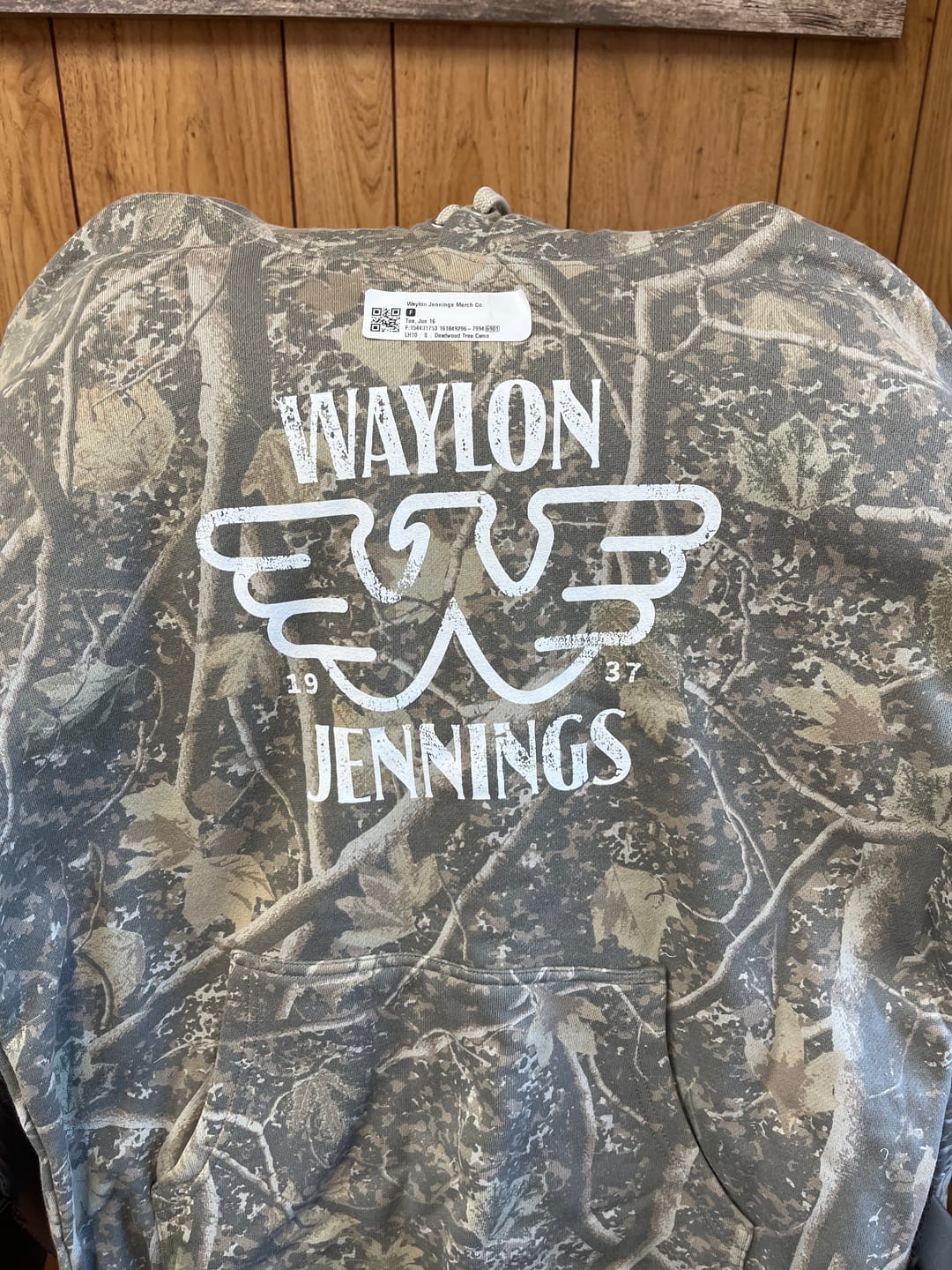 Customer photo review of Deadwood Camo Flying W Pullover Hoodie Sweatshirt