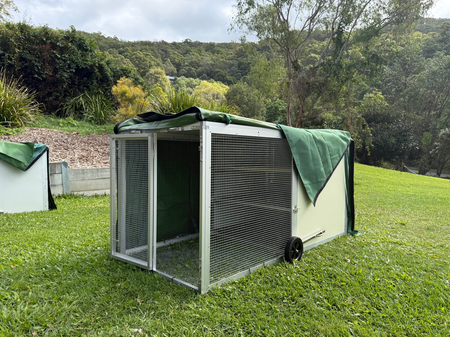 Customer photo review of Canvas Cover for Chicken Coop / Chicken Tractor