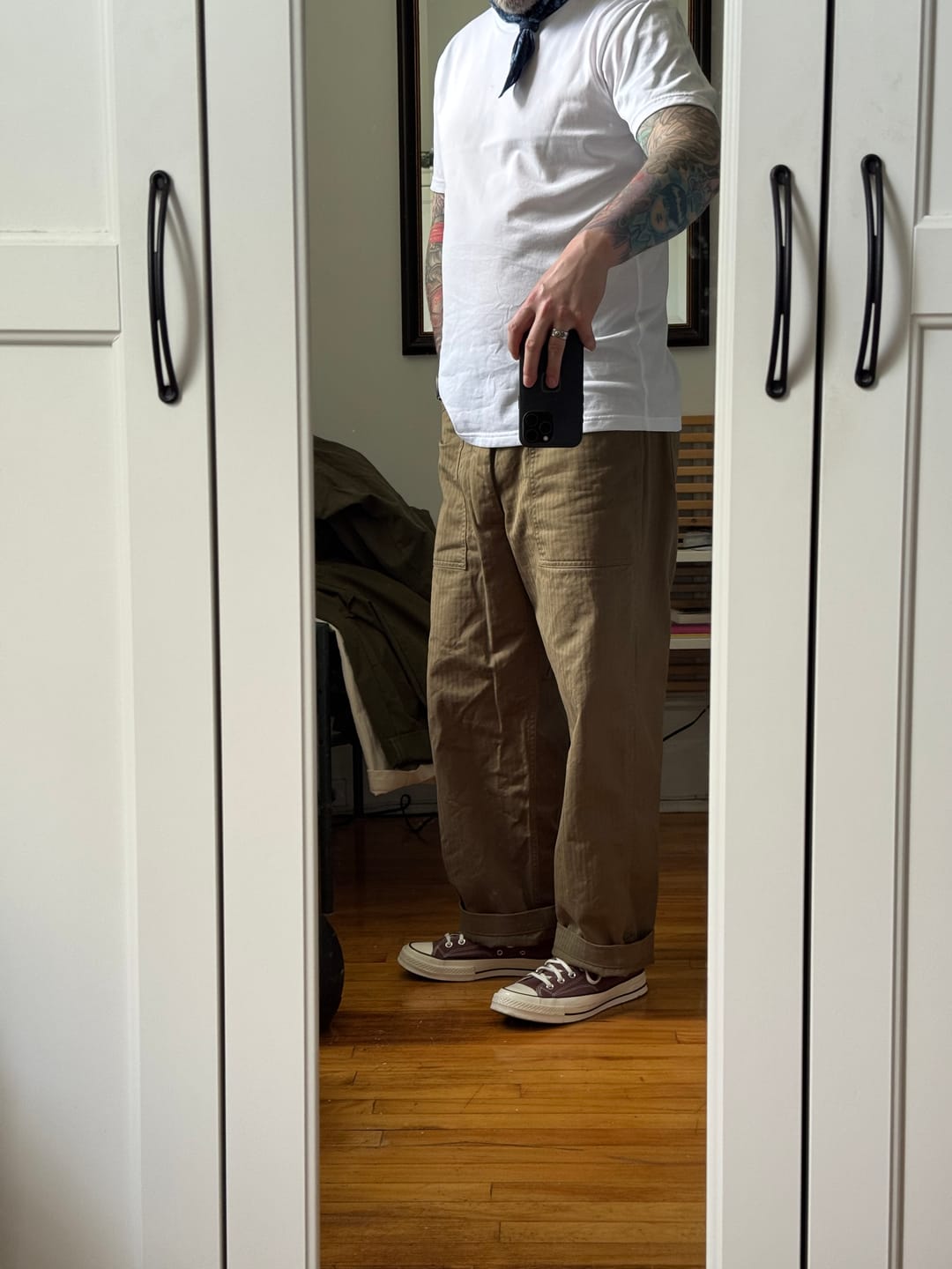 Customer photo review of USMC P-41 HBT Utility Fatigue Trousers
