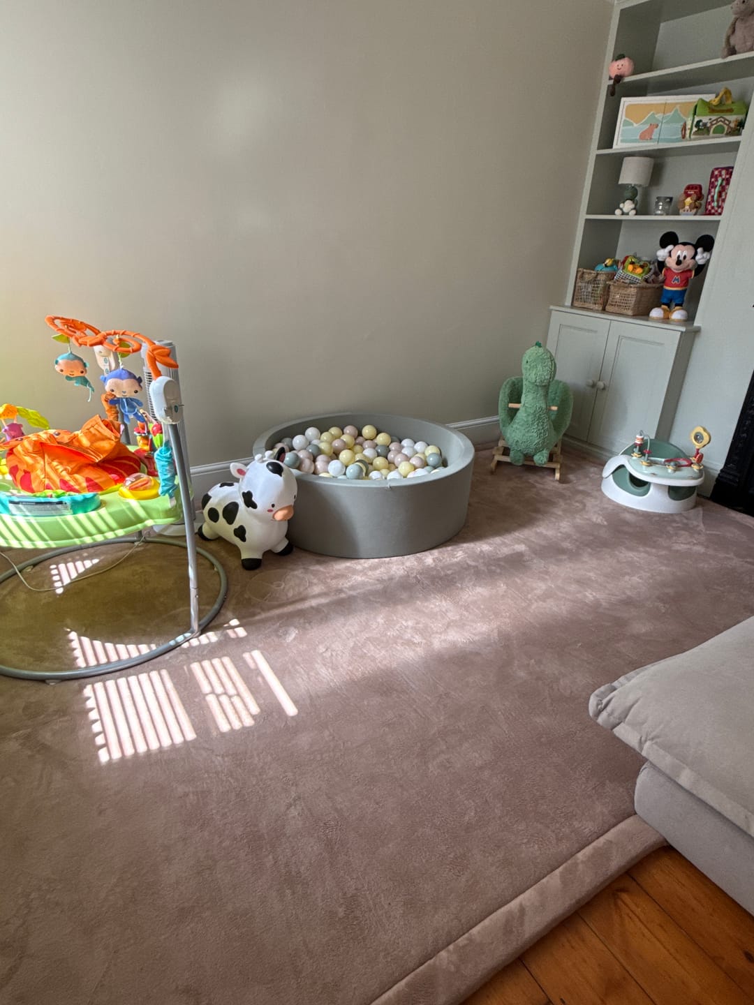 Customer photo review of Coffee Light Brown Play Mat