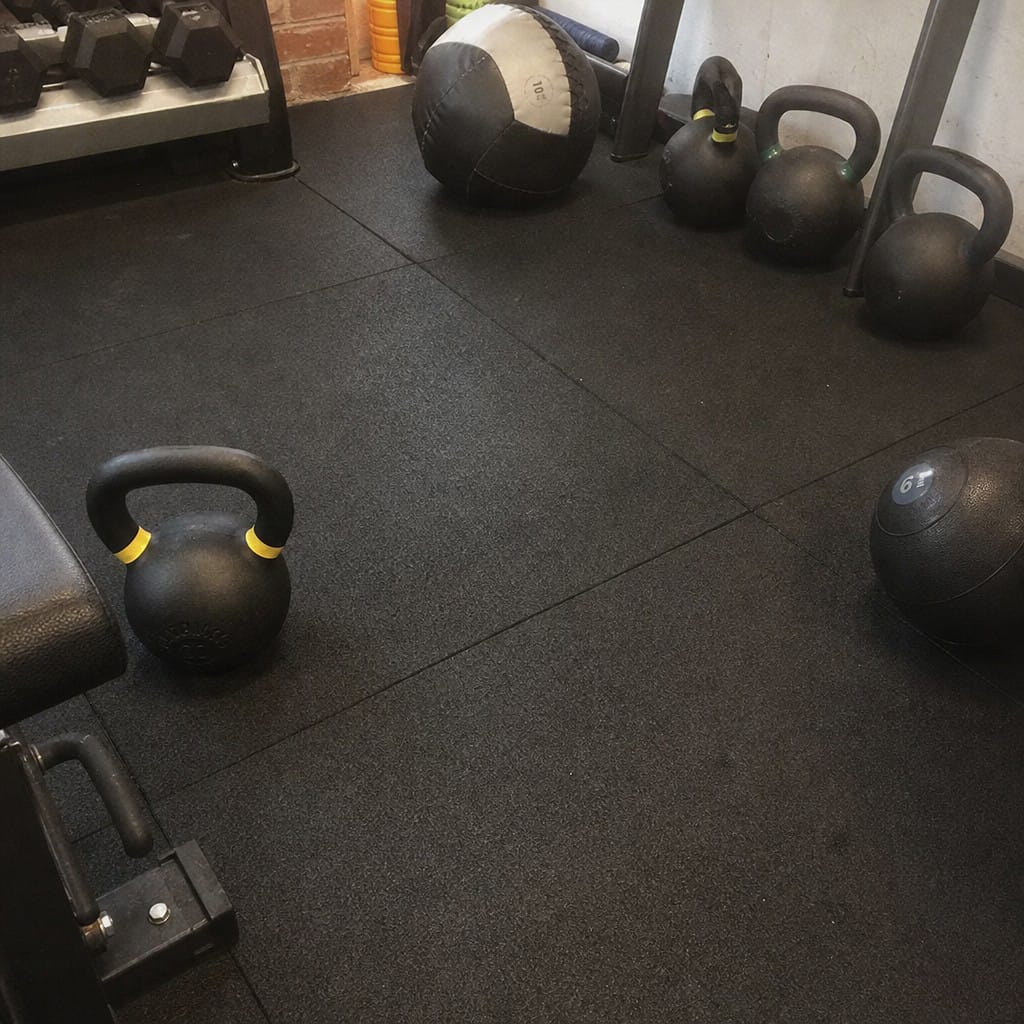 Customer photo review of Interlocking Gym Tiles UK | 17mm Rubber Gym Mats | 80kg Drop Rated