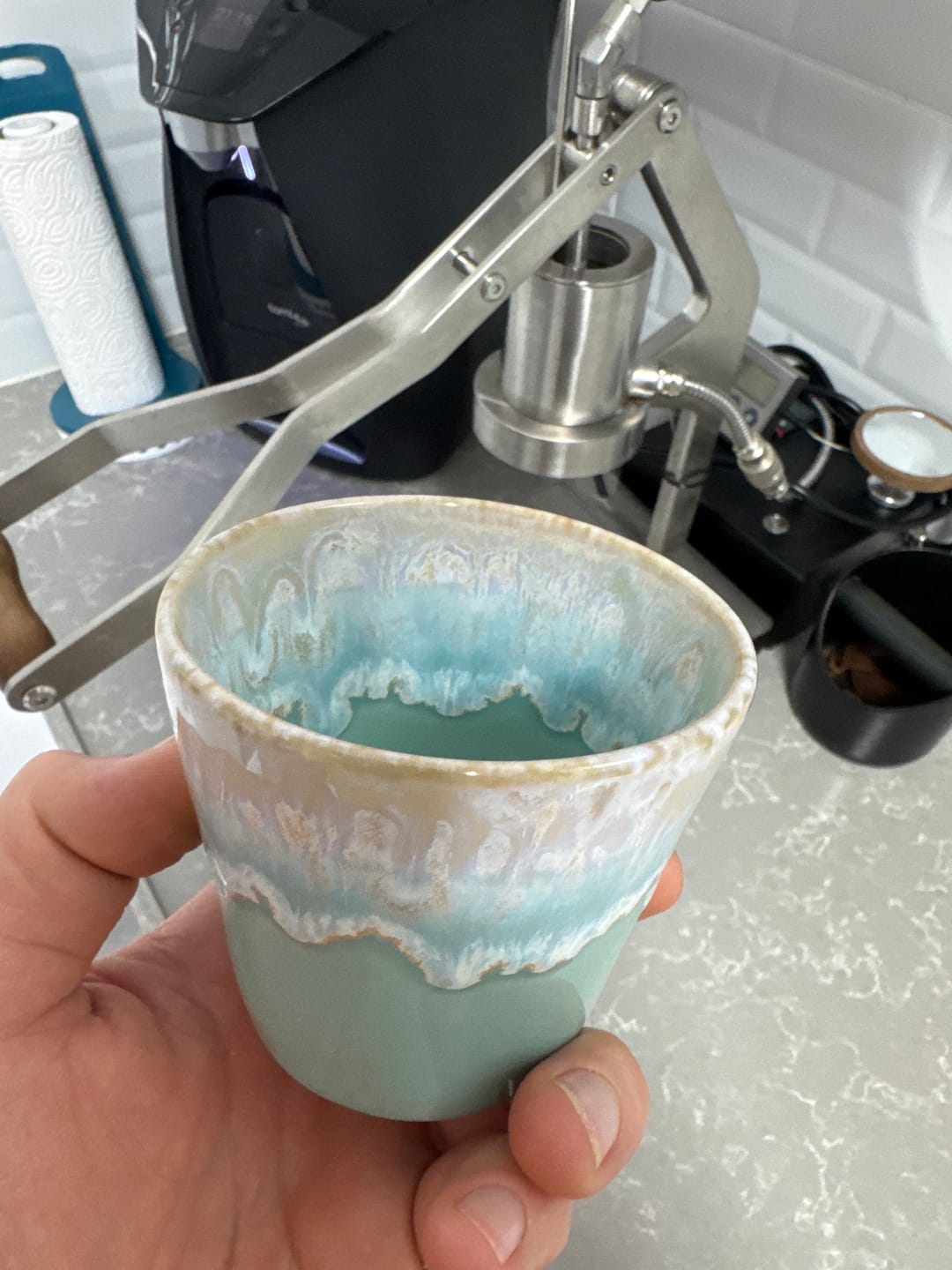 Customer photo review of כוס קפוצ'ינו - סדרת ים