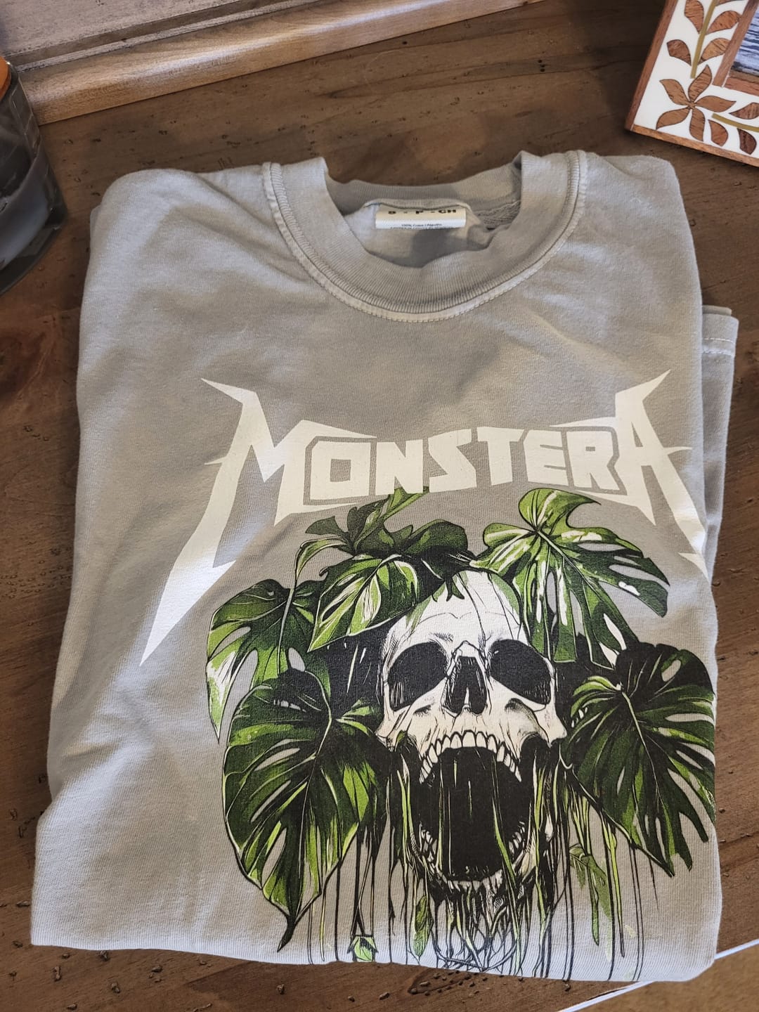 Customer photo review of Monstera Monster T-shirt