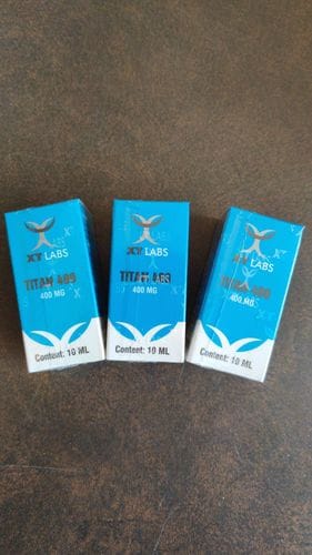 Customer photo review of TITAN | Testosterona, Drostanolona & Trembolona Enantato 400mg 10ml