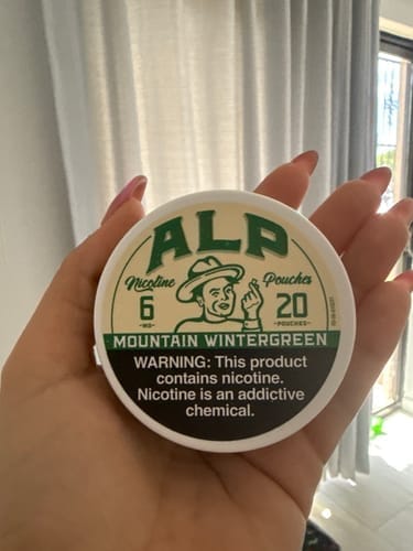 Customer photo review of Mountain Wintergreen Nicotine Pouches