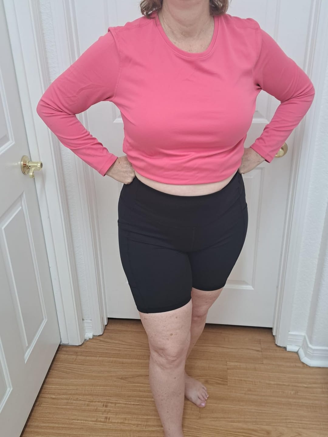 Customer photo review of Silix "No-Squeeze" Jelly-Grip 5" Sculpting Shorts (Tummy Smoothing & Anti-Chafe)