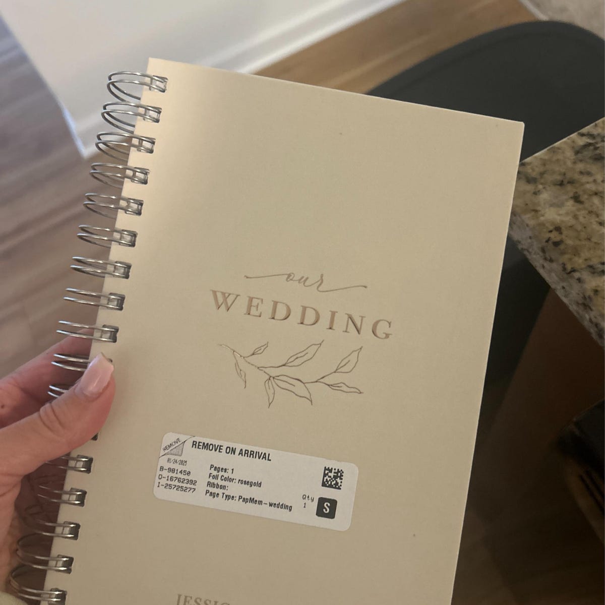 Customer photo review of Our Wedding Planner